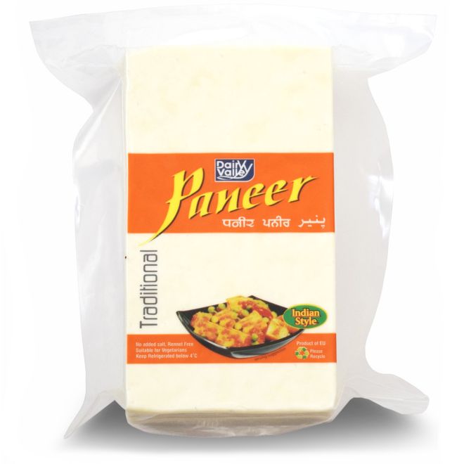 Paneer, पनीर (Frischkäse nach Indischer Art, 100% aus Kuh-Milch)