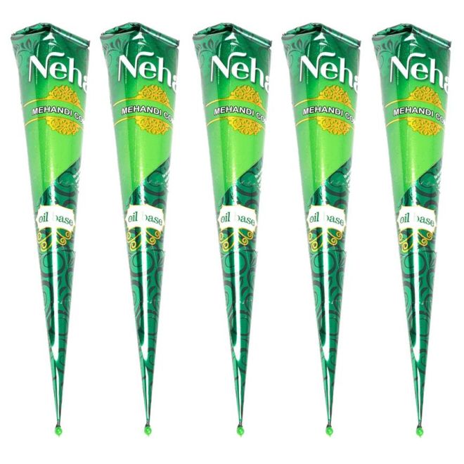 Neha Mehandi Henna Cone on Oil Base (Redbrown) 100% natural