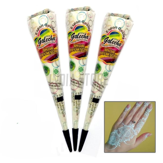 Golecha Body Paint-Color - Cones (White)