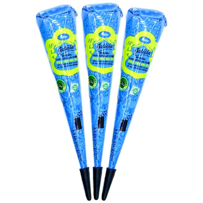 Golecha Special Magic Henna Cones - Clinically tested, No PPD (Blue)
