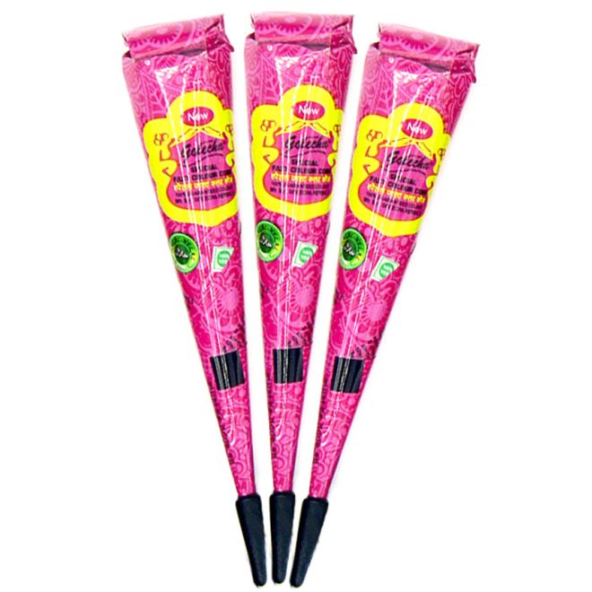 Golecha Special Magic Henna Cones - Clinically tested, No PPD (Pink)