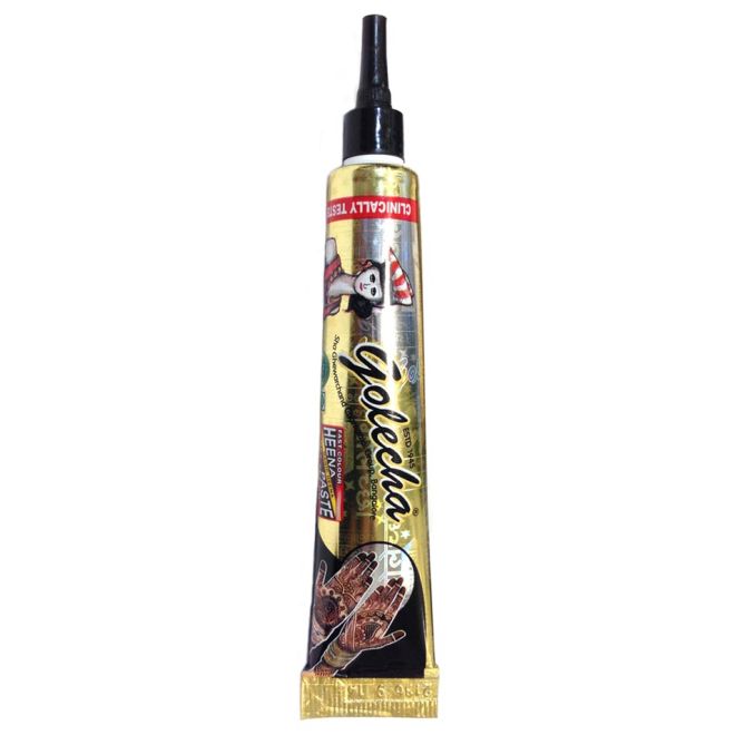 Golecha Henna-Tattoo Tubes - Clinically tested, No PPD (Black)