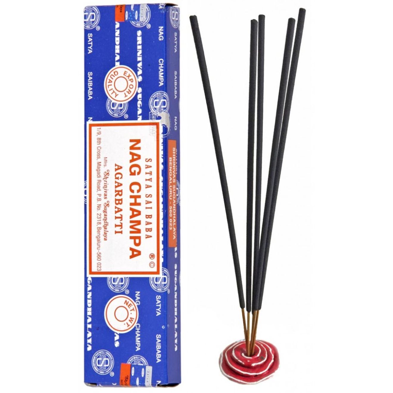 Satya Nag Champa Räucherstäbchen - 2 X 15 G Packungen, Insgesamt 24 Stäbchen