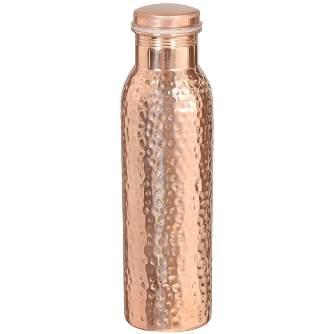 HealthGoodsIn Kupfer Wasserflasche 1000 Ml Mit 2 Bechern – Ayurvedisches Trinkgefäß Für Einen Gesunden Lebensstil