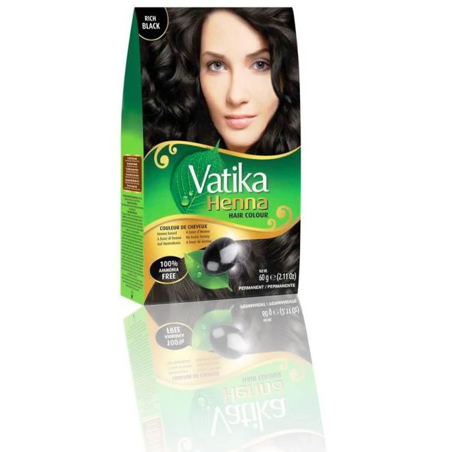 Dabur Vatika Henna Hair Colour - Rich Black (60g)