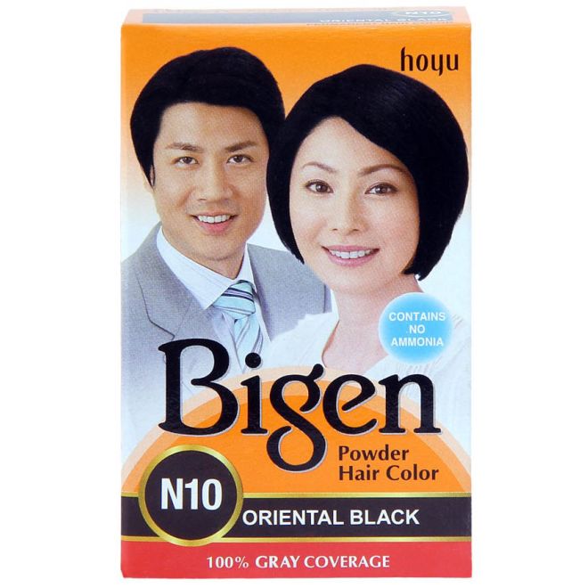 Bigen Permanent Powder Hair Color - N10 (Oriental Black) 6g