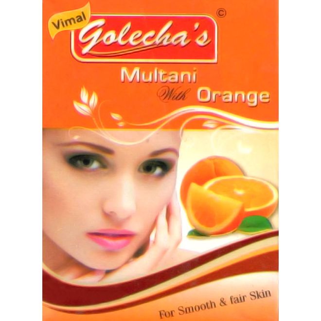 Golecha Multani Face Pack Powder with Orange (for smooth & fair skin) 100g