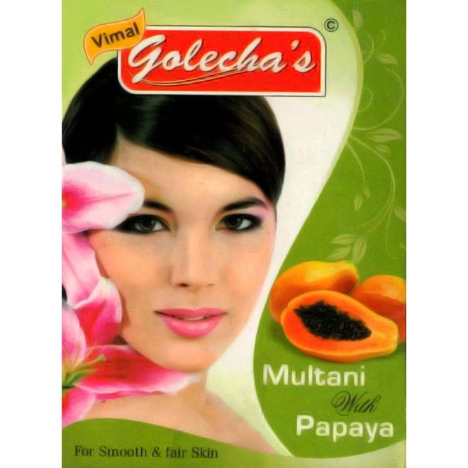 Golecha Multani Face Pack Powder with Papaya (for smooth & fair skin) 100g