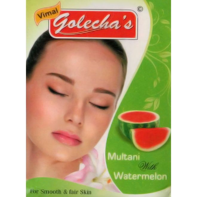 Golecha Multani Face Pack Powder with Watermelon (for smooth & fair skin) 100g