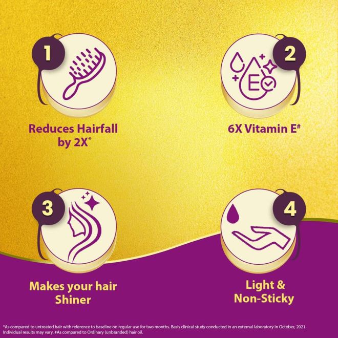 Bajaj Almond Drops Hair Oil (nicht verklebendes Mandel-Haaröl mit Vitamin E)