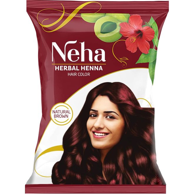 Neha Herbal Henna Hair Color Powder (Brown) 15g