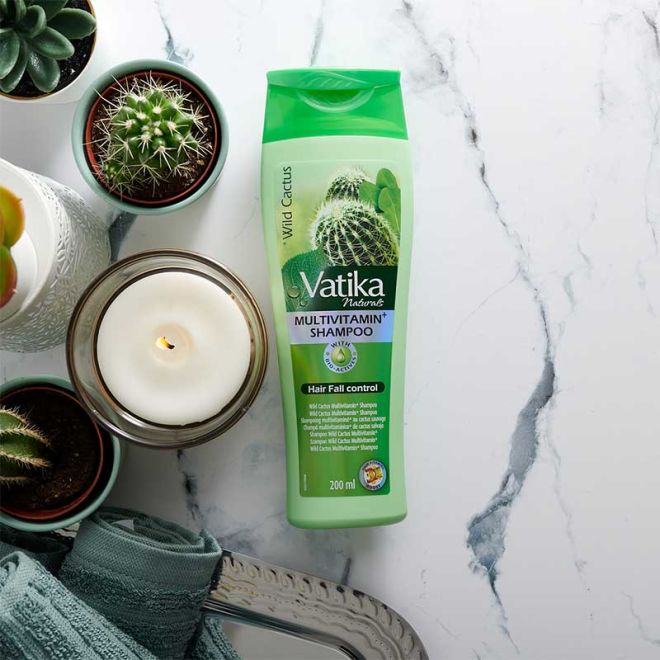 Vatika Multivitamin Wild Cactus Shampoo (Gegen Haarausfall) 400 ml