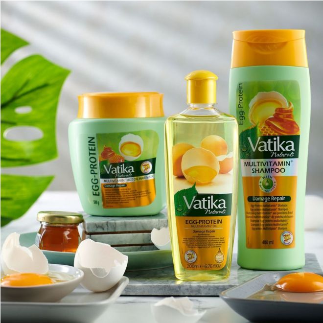 Vatika Egg-Protein Multivitamin+ Hot Oil Hair Mask (Damage Repair) 500g