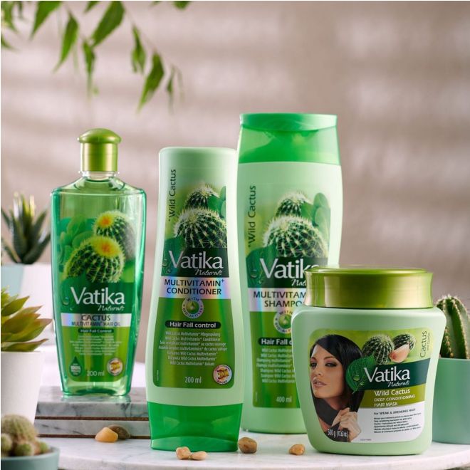 Vatika Wild Cactus Multivitamin Hot Oil Hair Mask (Hair Fall Control) 500g