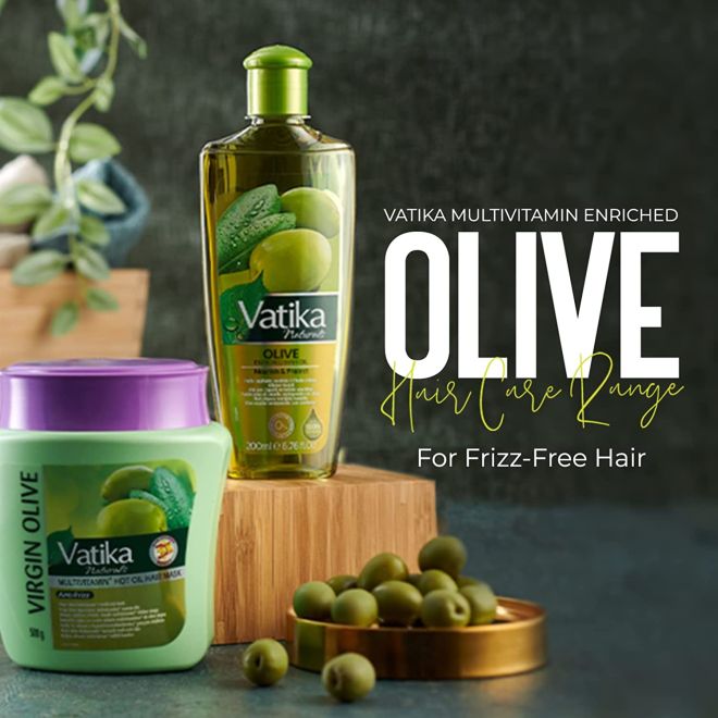 Vatika Virgin Olive Multiivitamin Hair Mask (Anti-Frizz) 500g