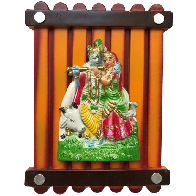 Radha Krishna hanging picture (32x24x4cm)