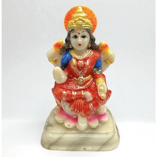 Lakshmi Idol, Murti (Göttin für Reichtum, Glück & Wohlstand) 10x6x5 cm