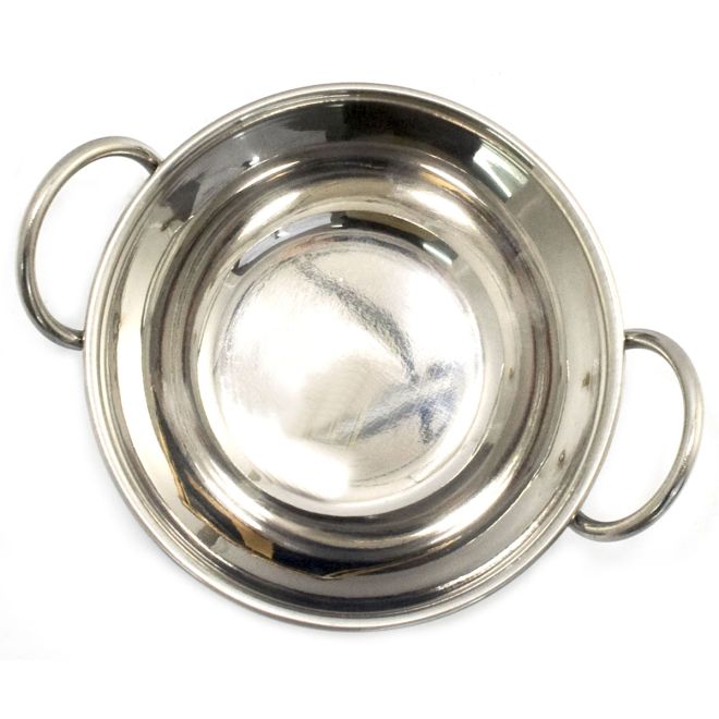Stainless Steel Kadai (Karahi) Round bowl with handles