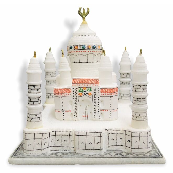 White Marble Taj Mahal (Show Piece Statue)