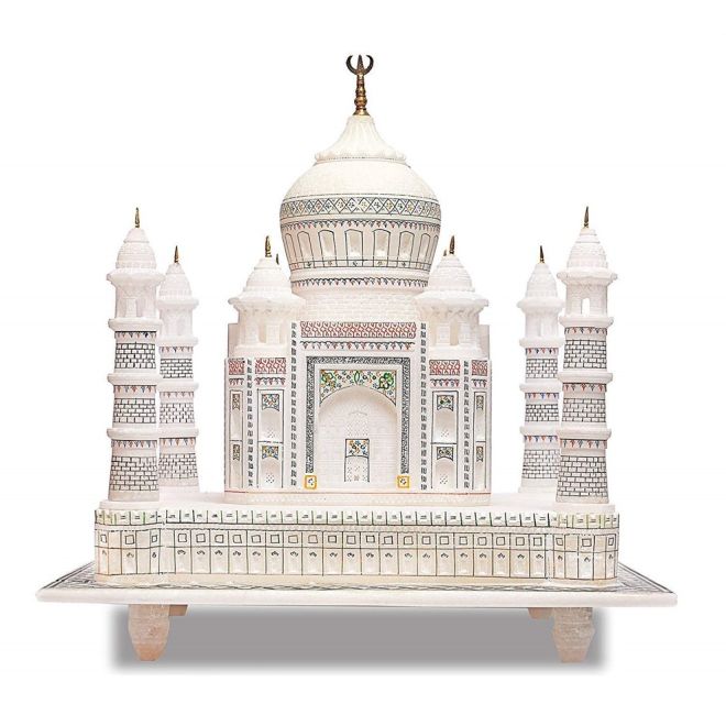 White Marble Taj Mahal (Show Piece Statue)