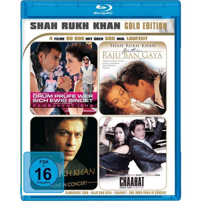 Shah Rukh Khan Gold Edition (Blu-ray) 4 SRK Movies