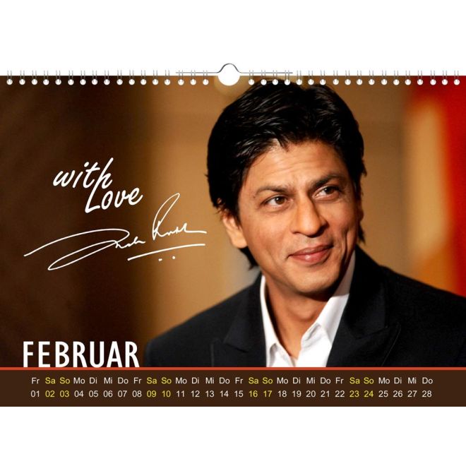 Shahrukh Khan Calendar 2019 (13 pages, colored)