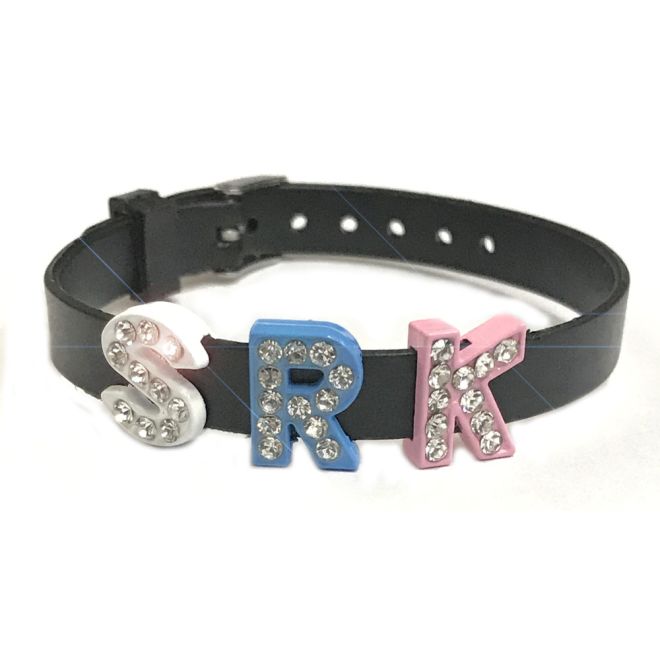 SRK Bracelet with sparkling rhinestones (Multi/Black)