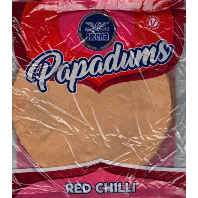 Heera Red Chilli Papadums (200 g)