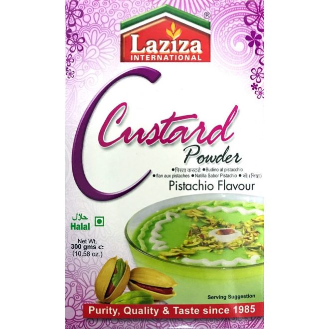 Laziza Custard Powder - Pistachio Flavour (300g)