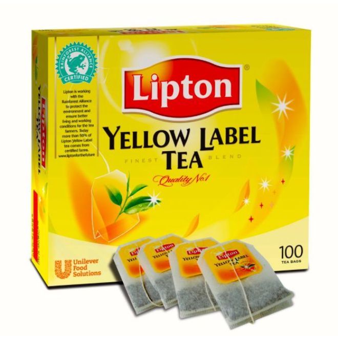 Lipton Yellow Label Tea Bags (Schwarzer Tee) 100 Beutel
