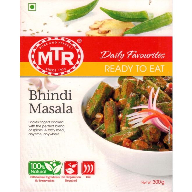 MTR Bhindi Masala (Okra mit perfekter Gewürzmischung) 300g