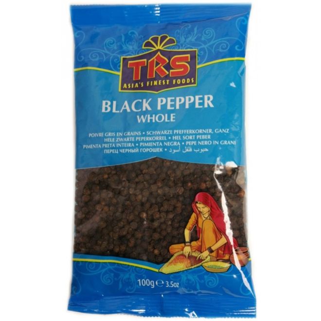TRS Black Pepper Whole, काली मिर्च साबुत (Schwarze Pfefferkörner)