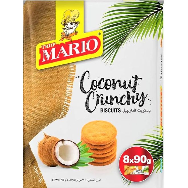 Mario Coconut Crunchy Biscuits (Kokos-Knusperkekse) 720g