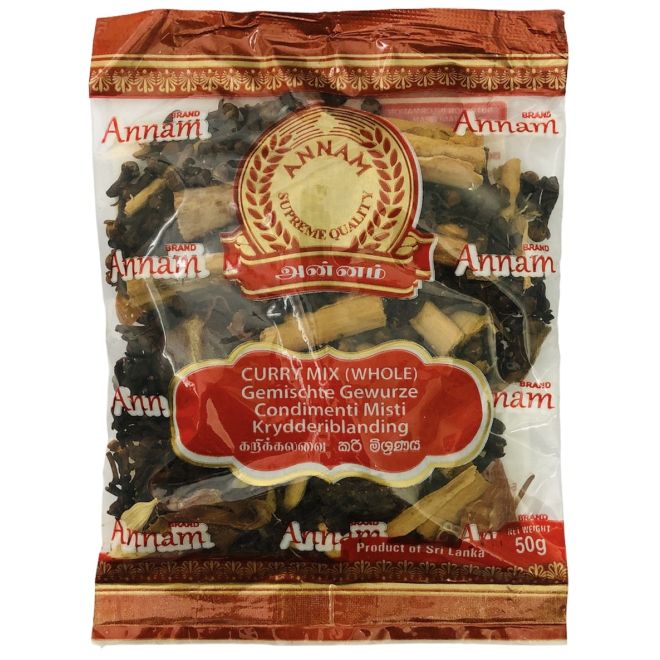 Annam Whole Curry Mix / Sri Lanka Curry Mix (Ganze Gewürze gemischt) 50g