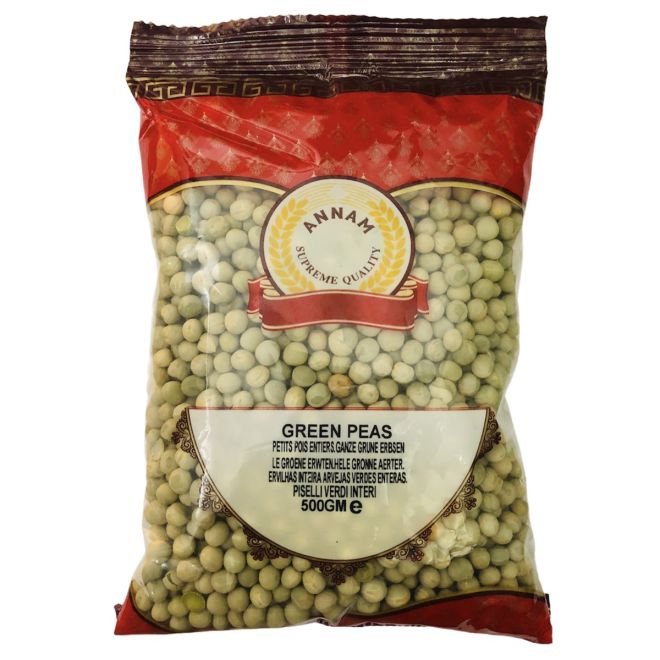 Annam Green Peas, सुखे हरे मटर (500g)