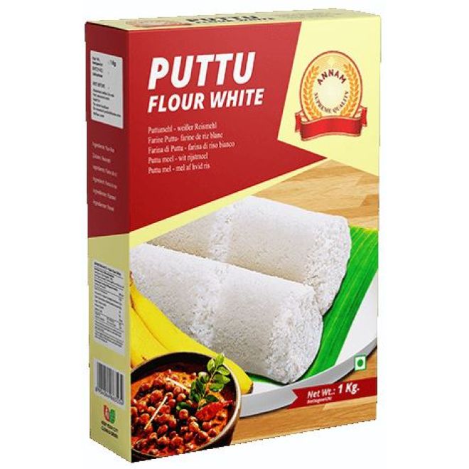 Annam White Puttu Rice Flour - 1Kg