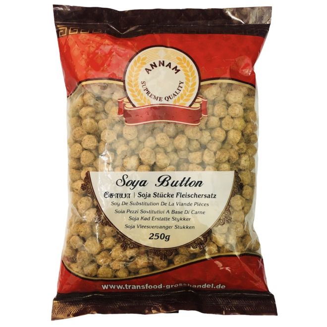 Annam Soya Button Small, Chunks, सोयाबीन वडी (Fleischersatz, Eiweißkugeln) 250g