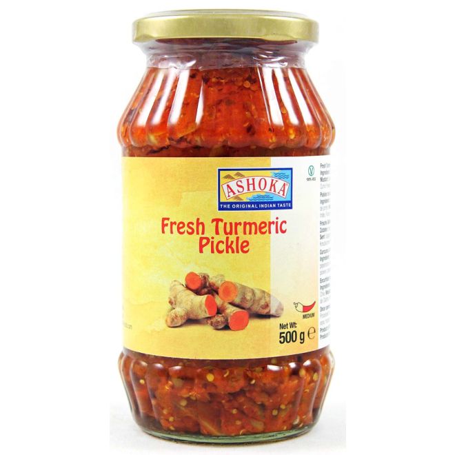 Ashoka Turmeric Pickle (Beilage aus frischem Kurkuma) 500g