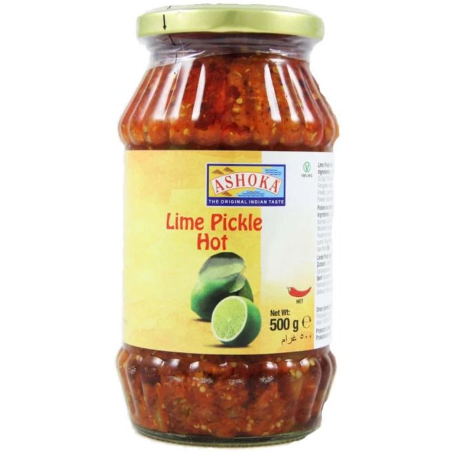 Ashoka Hot Lime / Lemon Pickle (Beilage aus Limetten) 500g