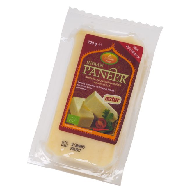 Bio Ayurveda Indian Paneer, पनीर (Indische Rahmkäse) 200g