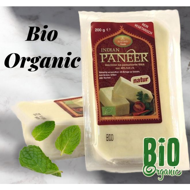 Bio Ayurveda Indian Paneer, पनीर (Indische Rahmkäse) 200g