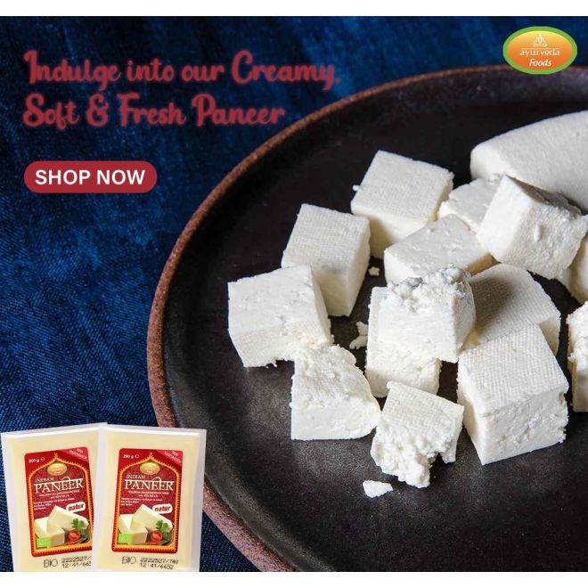 Bio Ayurveda Indian Paneer, पनीर (Indische Rahmkäse) 200g