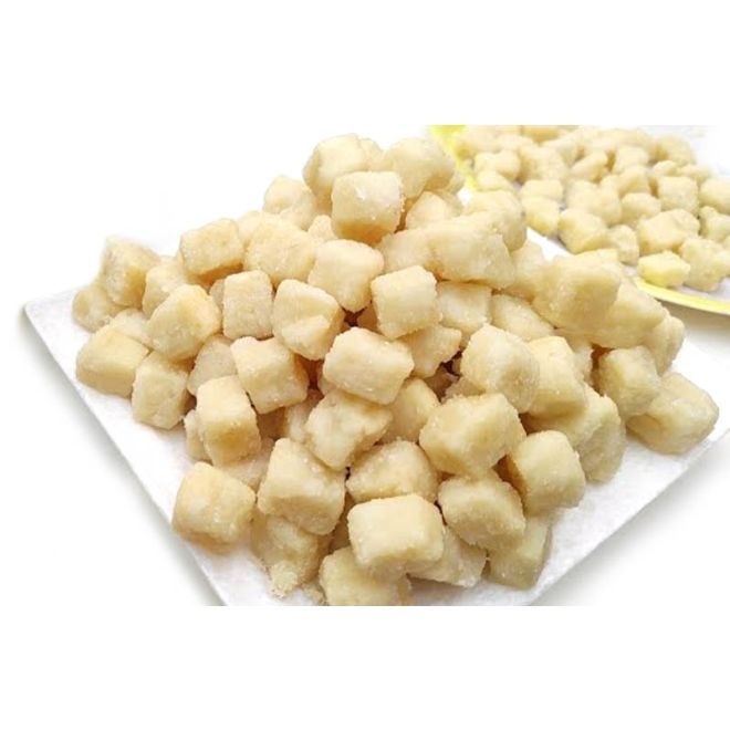 Frische Sakkarpare White, खुरमे (Zuckerüberzogene Würfelförmige knusprige Snacks aus Weizenmehl) 400g
