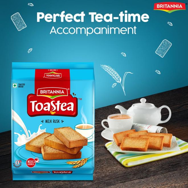 Britannia Milk Rusk (Milch-Zwieback, leicht, knackig & lecker)