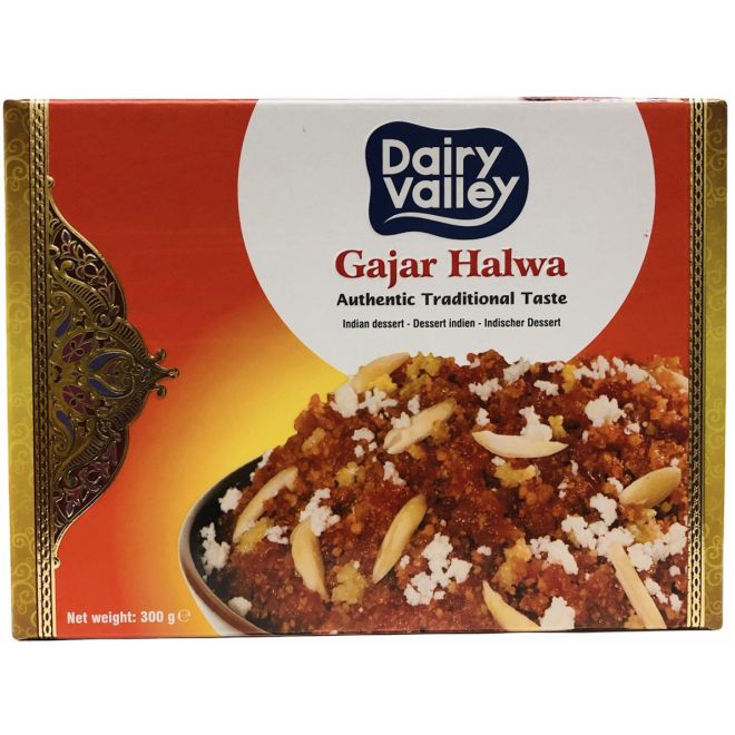Dairy Valley Gajar Halwa, Carrot Barfi (Indische Süßigkeit als Nachtisch) 300g