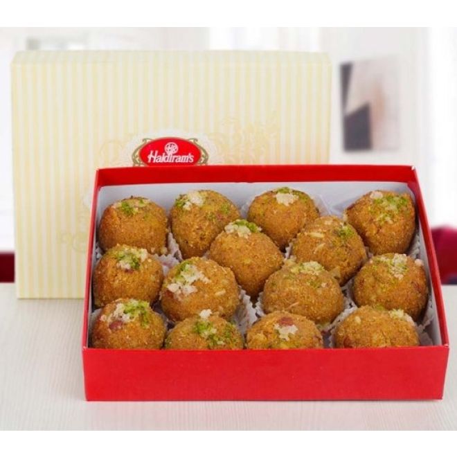 Haldiram Besan Ladoos in Pure Desi Ghee (original & fresh sweet) 400g