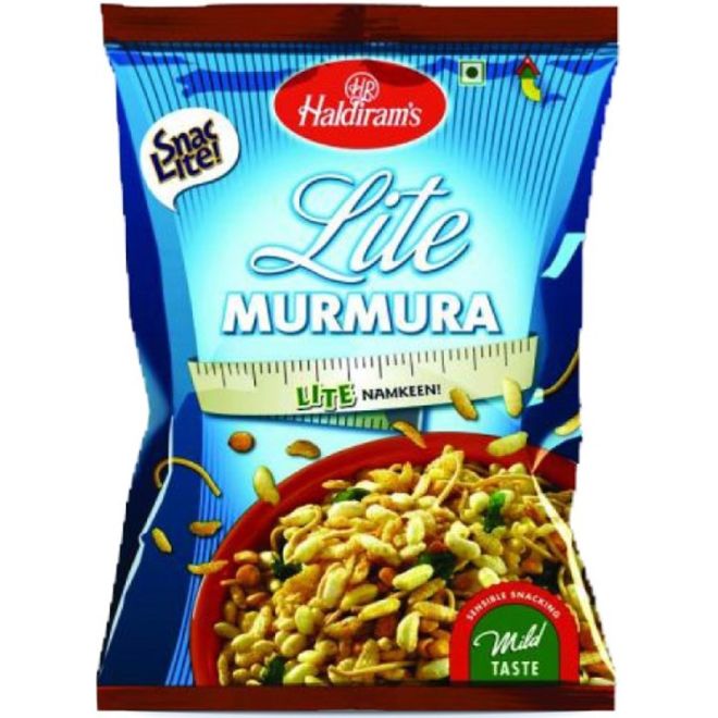 Haldiram Lite Murmura (Süße, knusprige Mischung aus Puffreis & Reisflocken.) 180g