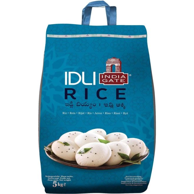 India Gate Idli Rice / Idly Rice, Südindischer Reis (Reis für Idli-Gerichte) 5Kg