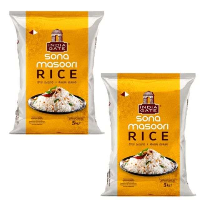 India Gate Sona Masuri Rice (Hochwertiger, Aromatischer Masoori Reis)