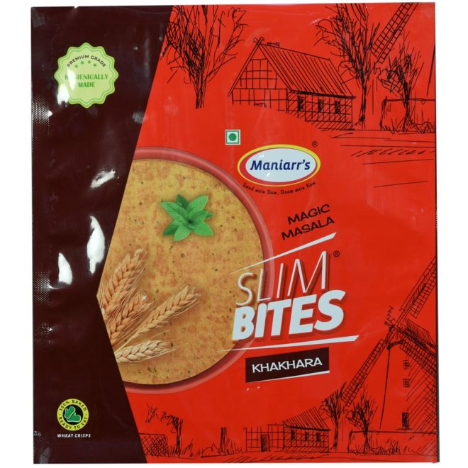 Maniarr Khakhra - Magic Masala Cracker (gerösteter Snack, Papad) 200g